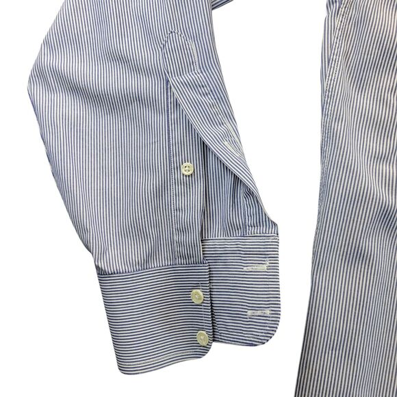 Burberry London Mens Long Sleeve Button Front Striped Shirt Size 15.5 - 34 USA - Picture 7 of 11